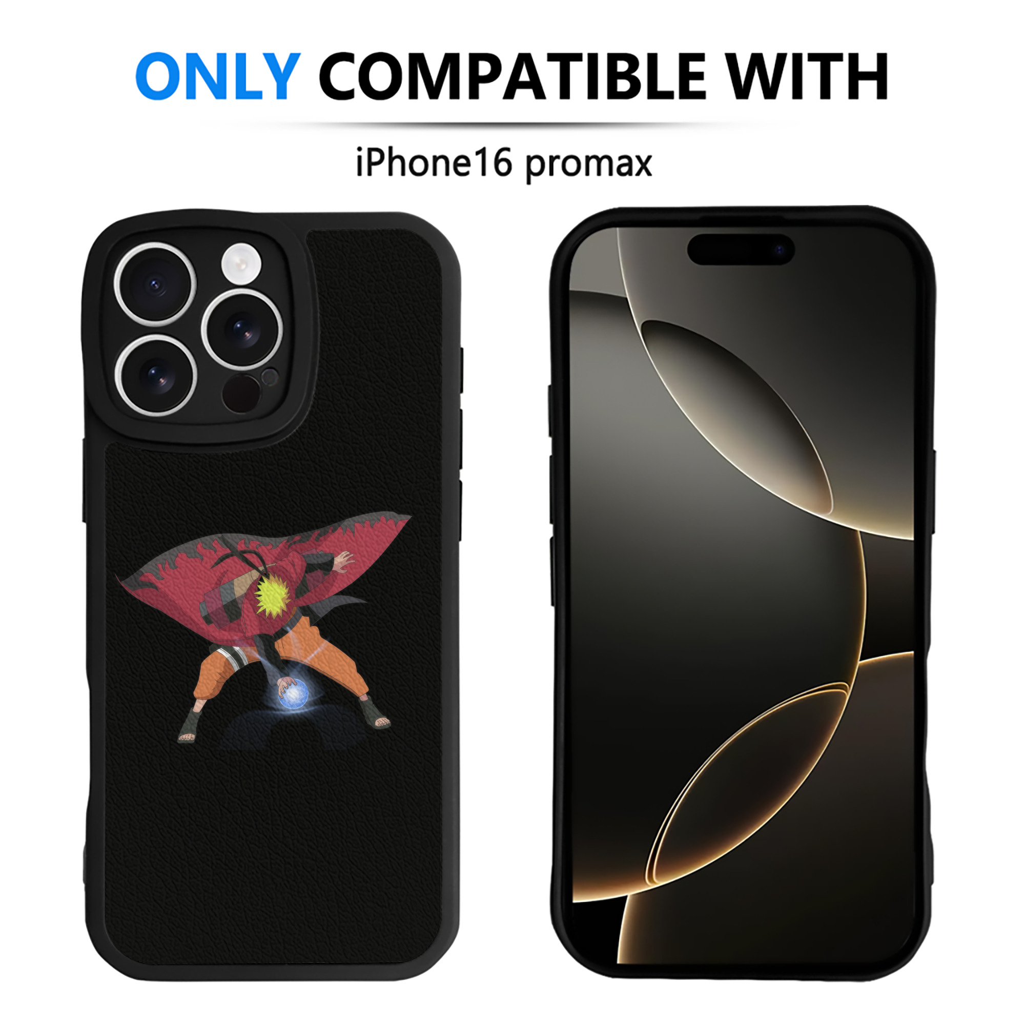 （画像用） NARUTO -ナルト- うずまき ナルト Uzumaki Naruto 【iPhone 16シリーズ対応】シリコンスマホケース（レザー調） 材質：シリコン